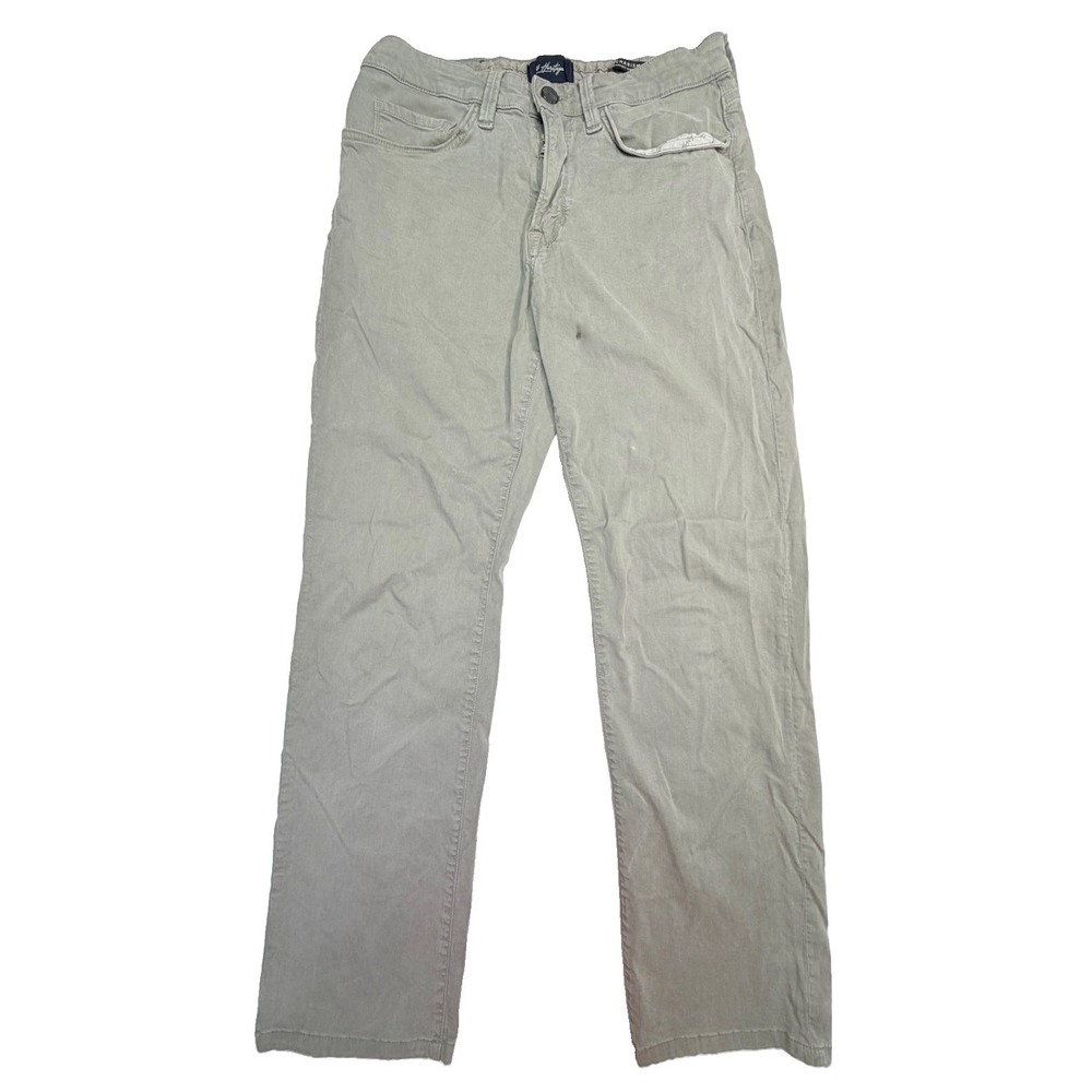 34 Heritage Charisma Comfort Rise Classic Pants 32x32 Green Tencel Stretch